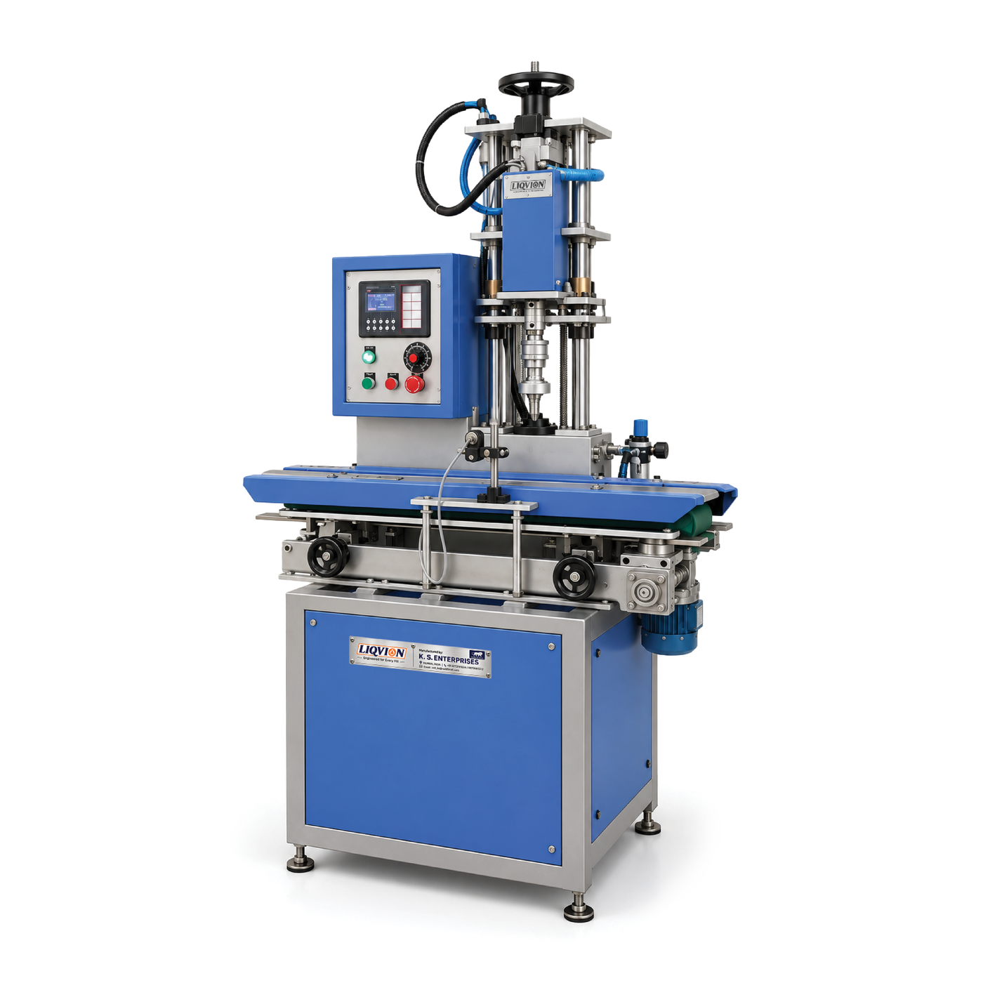 Semi Automatic Linear Capping Machine (Belt Type) alternate angle