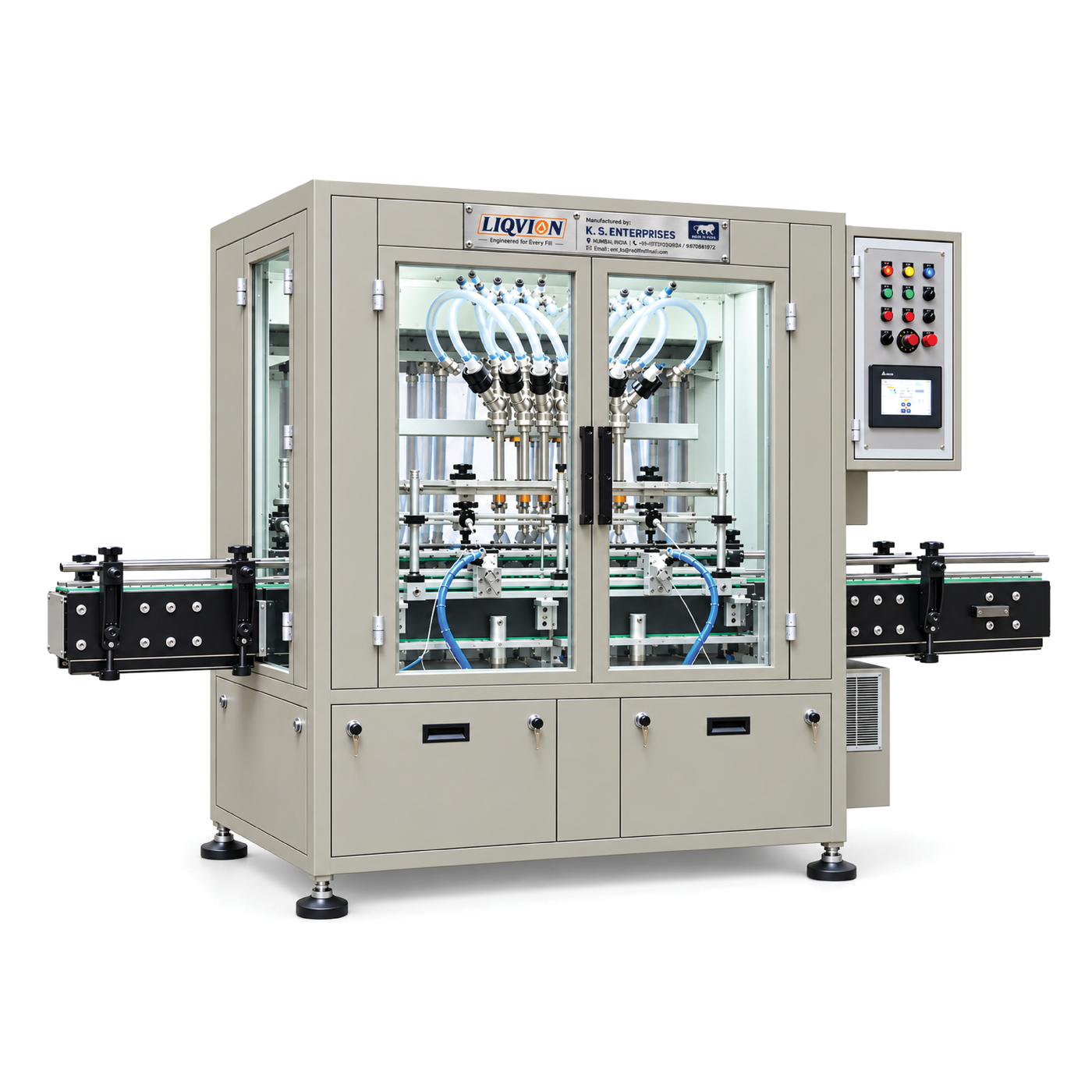 Automatic Volumetric Filling Machine (Flow Meter) alternate angle